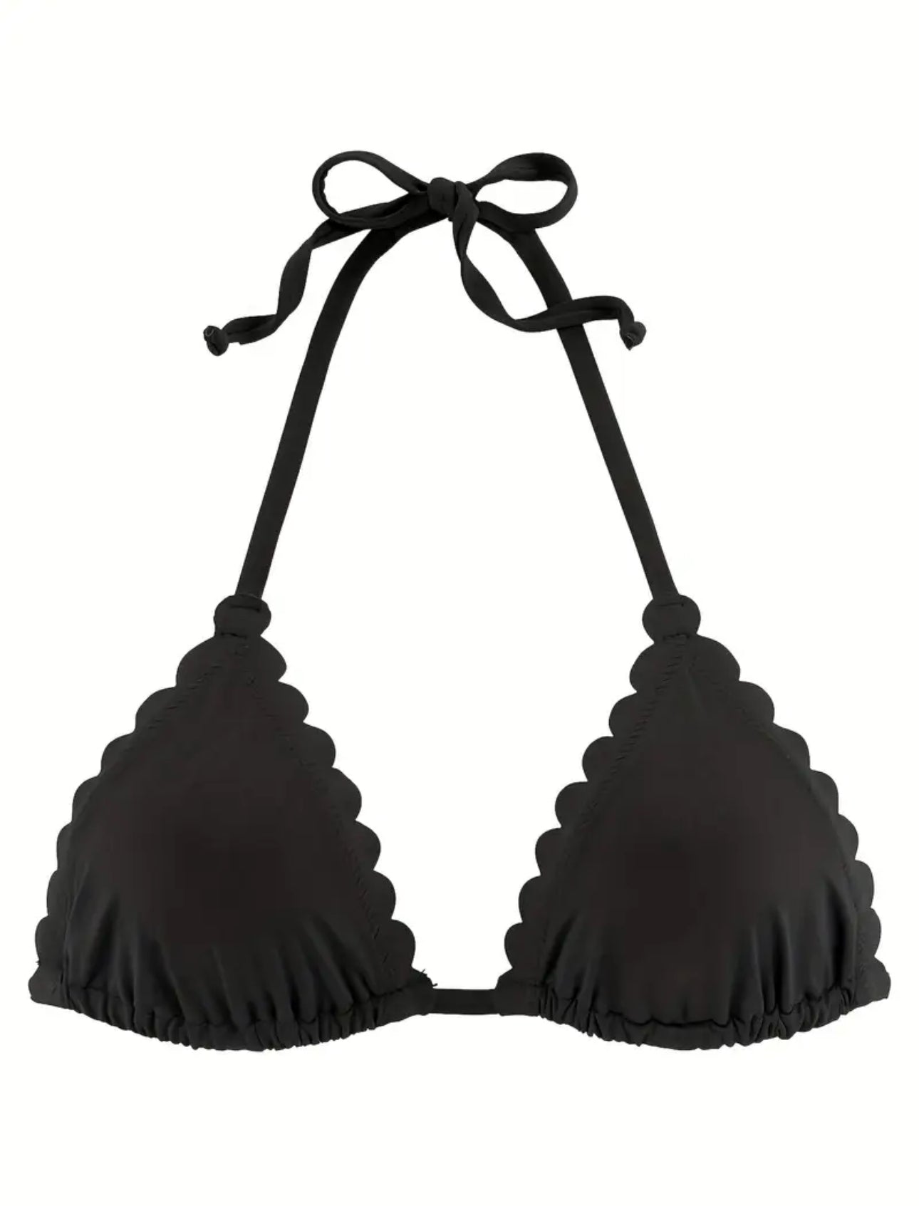 Womans bikini top color black