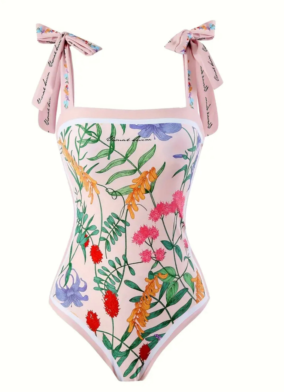 Floral Print Reversible One-piece Swimsuit