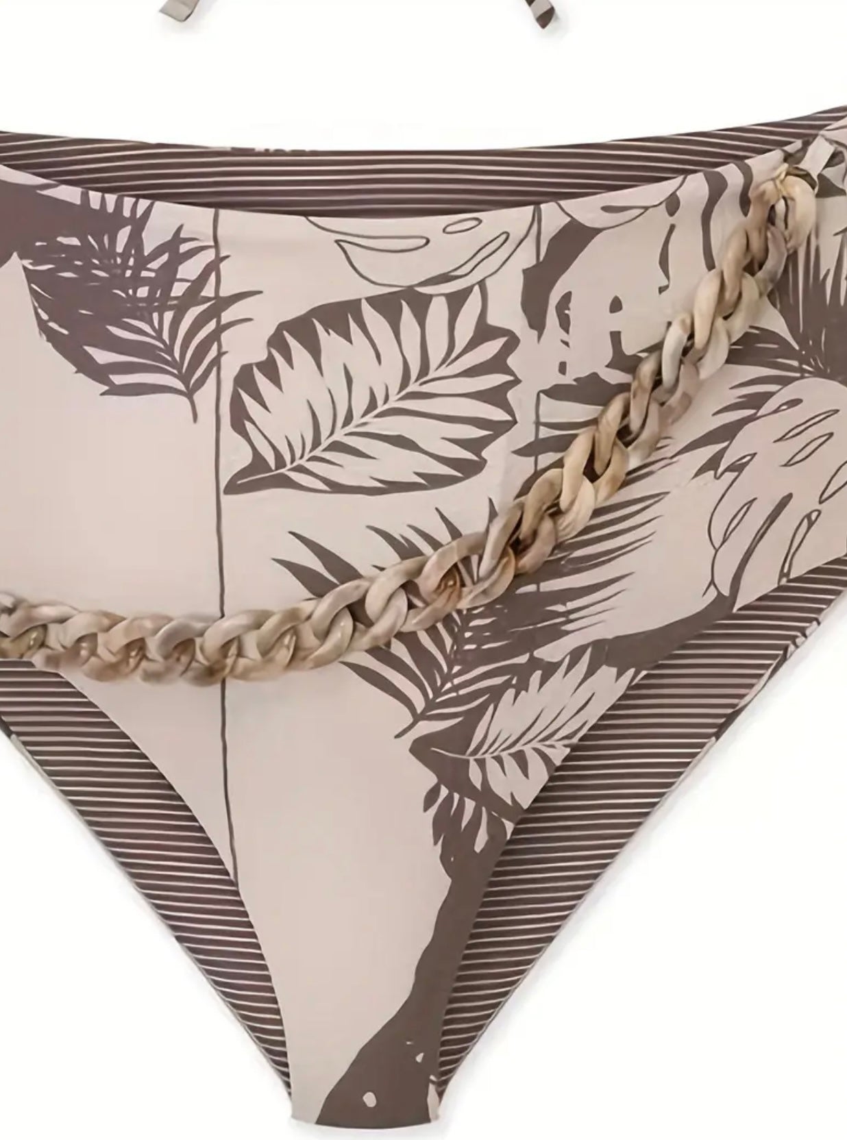 Khaki bikini set bikini bottom